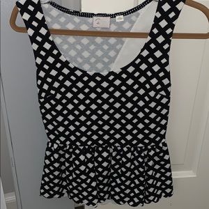 Anthropologie Peplum Tank